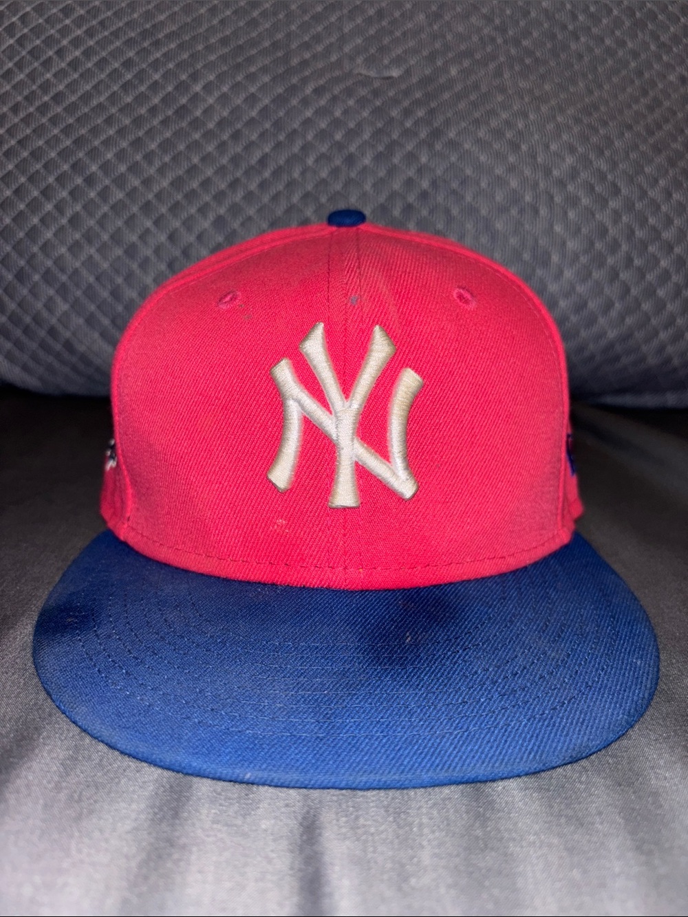 New Era Pink and Blue New York Yankees Fitted Cap